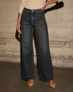 Soft Tech Wide Leg Jeans