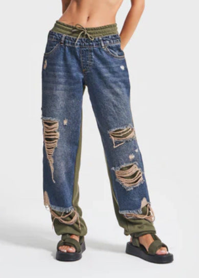 Ripped Denim Pants