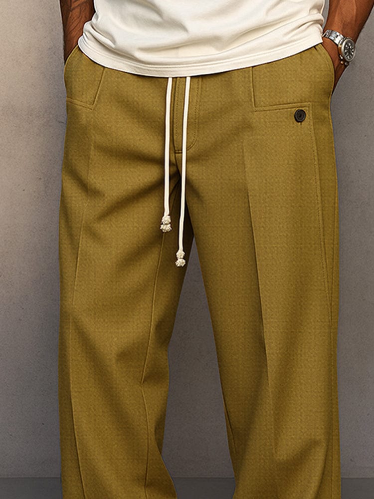 🔥Men's Modern Ease Wide-Leg Drawstring Trousers