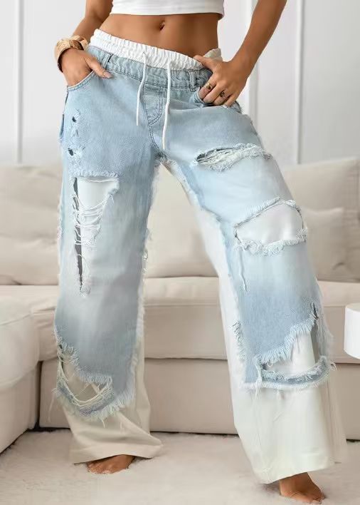 Ripped Denim Pants