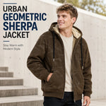 Mens Winter Fleece Lined Hoodie Jacket