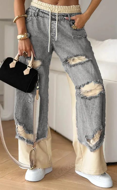 Ripped Denim Pants