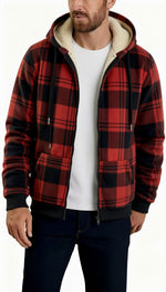 Mens Winter Fleece Lined Hoodie Jacket