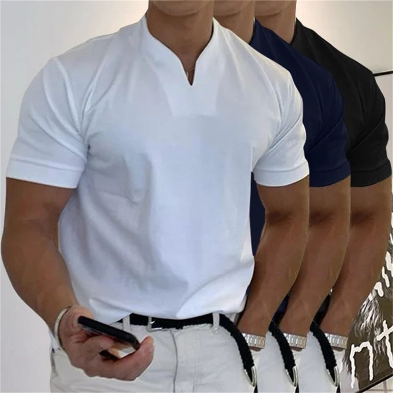 ✨Men Gentlemans Business Short Sleeve Fitness T-shirt
