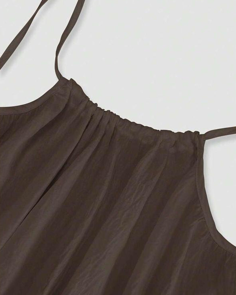 Summer Backless Maxi Slip Dress