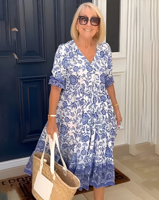 Elena Easy Floral Midi