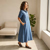 Denim Midi Shirt Dress