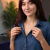 Denim Midi Shirt Dress