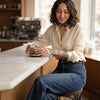 Soft Tech Wide Leg Jeans
