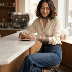 Soft Tech Wide Leg Jeans