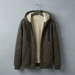 Mens Winter Fleece Lined Hoodie Jacket