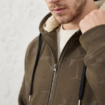 Mens Winter Fleece Lined Hoodie Jacket