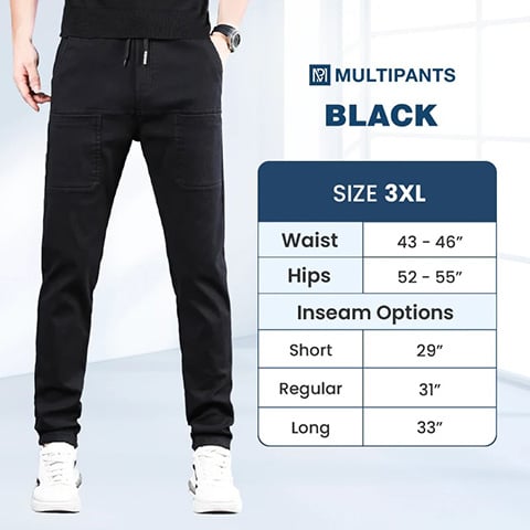 Men's high-stretch cargo pants - Navy